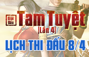 LỊCH THI ĐẤU NGÀY 8/4